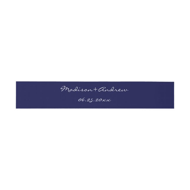 1920's Pearl Belly Band -blue Invitation Belly Band (Flat)