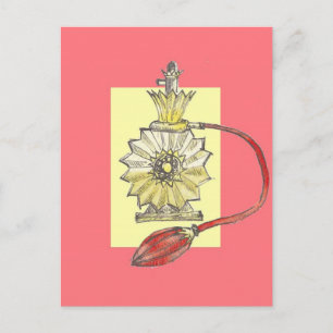 1920s Perfume Bottle Postcard