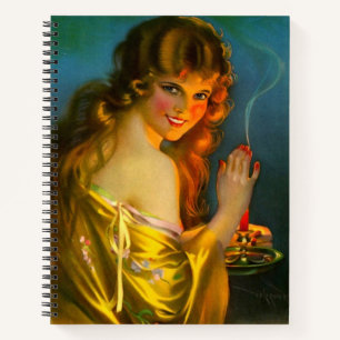 1920s pretty lady notebook