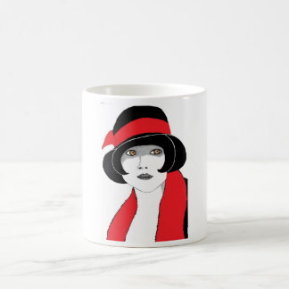 1920s Red Ribbons Coffee Mug