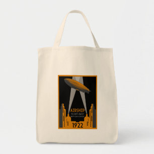 1920's Retro Airship Travel Tote Bag