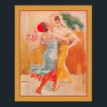 1920's "Tango" Art Deco Poster<br><div class="desc">Roaring Twenties , Art Deco, Dancing Flappers Print entitled "Tango" 16x20 shown here.</div>