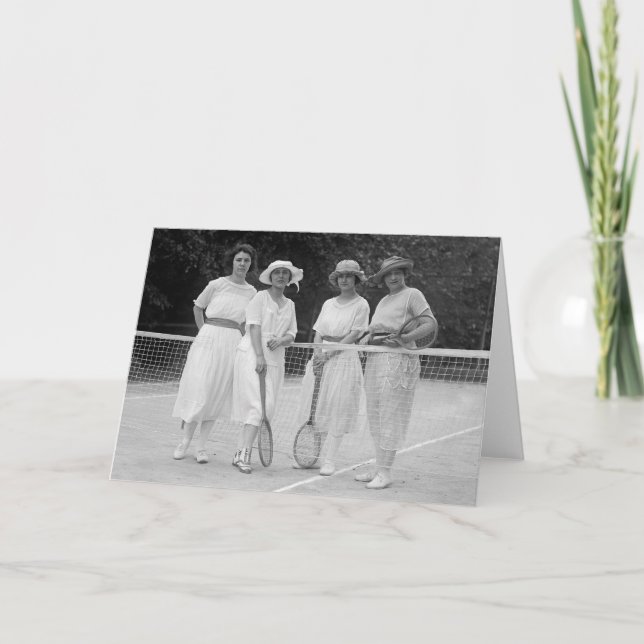 1920s Tennis Fashion Card (Front)