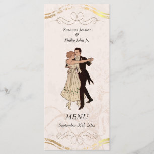 1920's Theme Wedding Menu