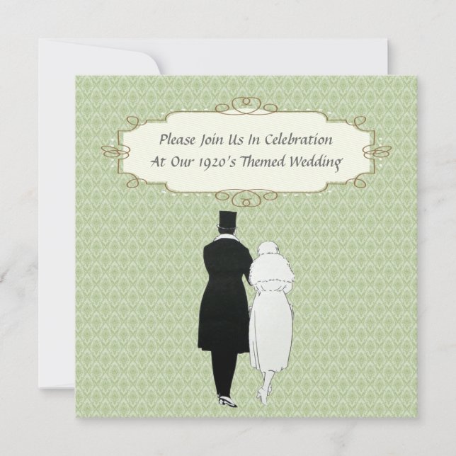 1920's Themed Wedding Invitations (Front)
