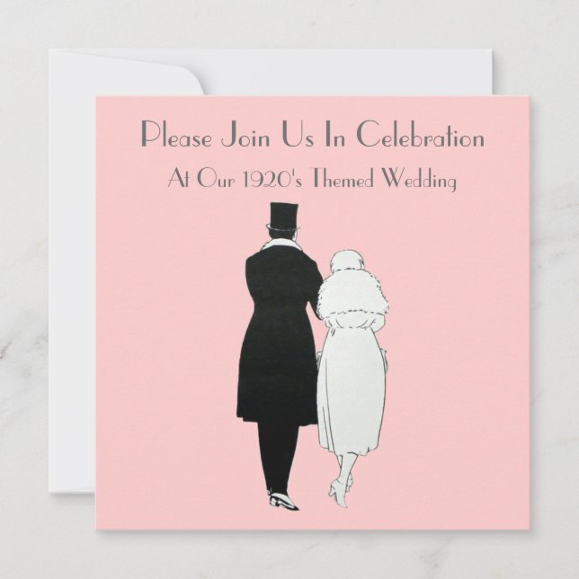 1920's Themed Wedding Invitations (Front)