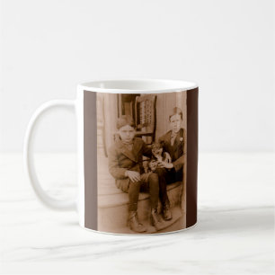 1920s two boys one dog coffee mug