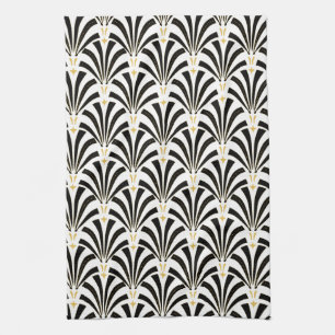 1920s Vintage Art Deco Fans Kitchen Towel