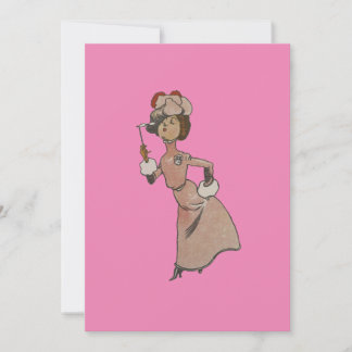 1920s Vintage Art Fancy Lady Greeting Card