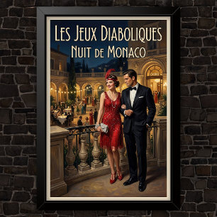 1920s Vintage Fashion Advertising Poster