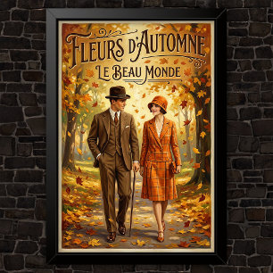 1920s Vintage Fashion Advertising Poster