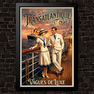 1920s Vintage Fashion Advertising Poster