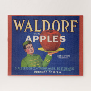 1920s Waldorf Apples crate label Jigsaw Puzzle