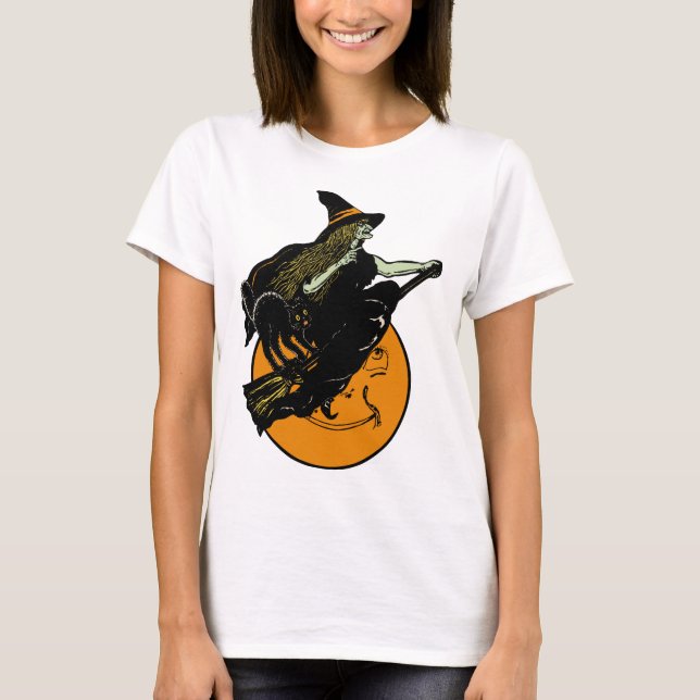 1920s Witch and Full Moon Shirt (Front)