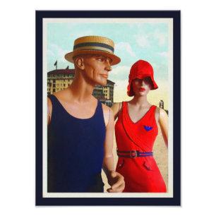 1920s Wool Bathing Suits Photo Print