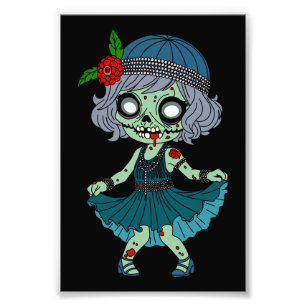 1920s Zombie Flapper Girl Photo Print