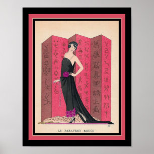 1921 Art Déco Paris Mode Pochoir
