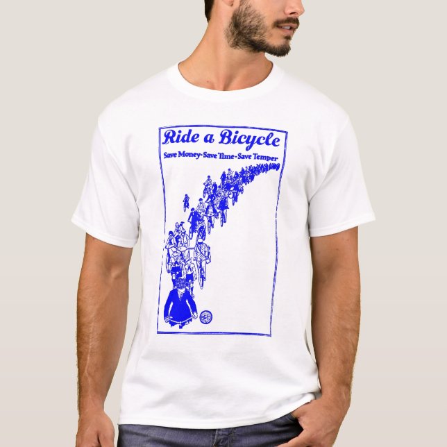 1921 Bikes Blue T-Shirt (Front)