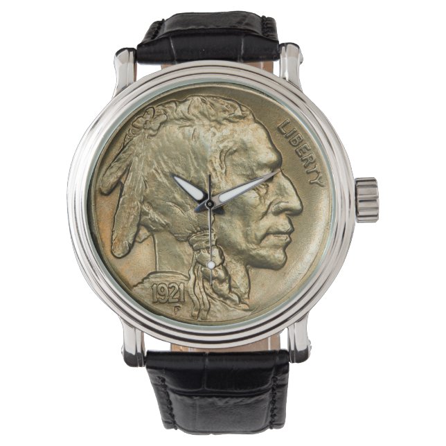 1921 Indian Head Nickel Watch (Front)