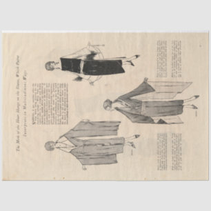 1921 NYC Fashion Design Article  Tissue Paper