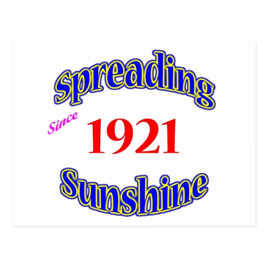 1921 Spreading Sunshine Postcard