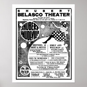 1921 vintage Vaudeville affiche