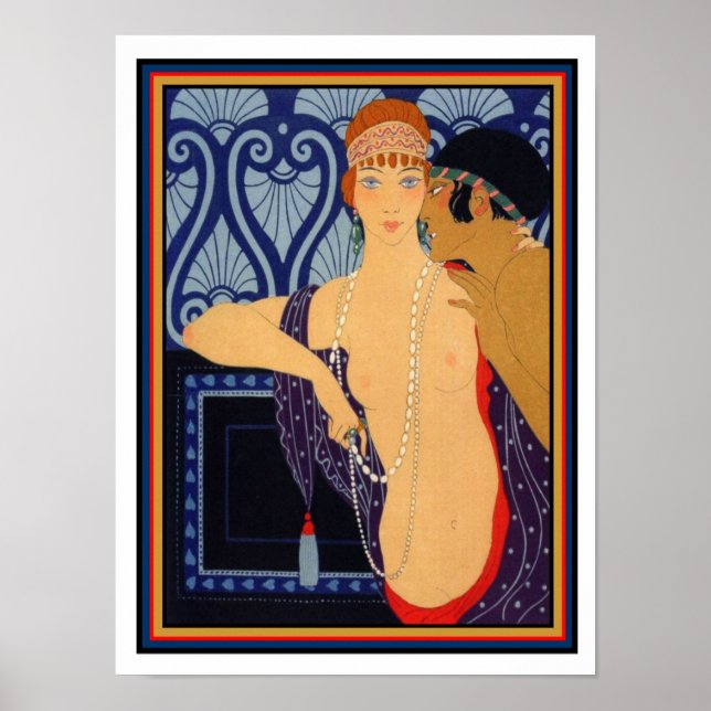 1922 George Barbier Art Déco Imprimer 12 x 16 (Devant)