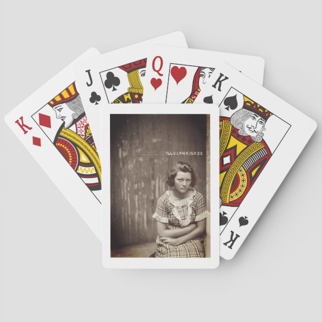 1922 Girl Vintage Playing Cards (Back)