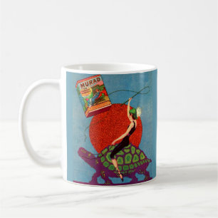 1922 Murad cigarettes lady riding giant tortoise Coffee Mug