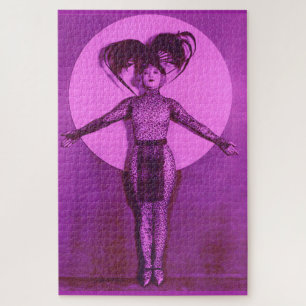 1922 oddball movie star get-up - lavender jigsaw puzzle