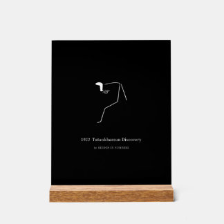 1922 Tutankhamun Discovery Minimalist Acrylic Sign