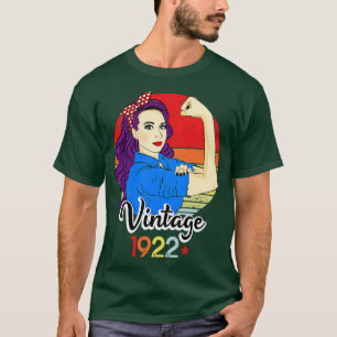 1922 Vintage 99th Birthday 99 Year Old Bday Born I T-Shirt