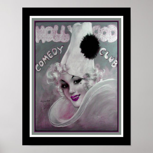 1923 Hollywood Comedy Club Poster (Front)