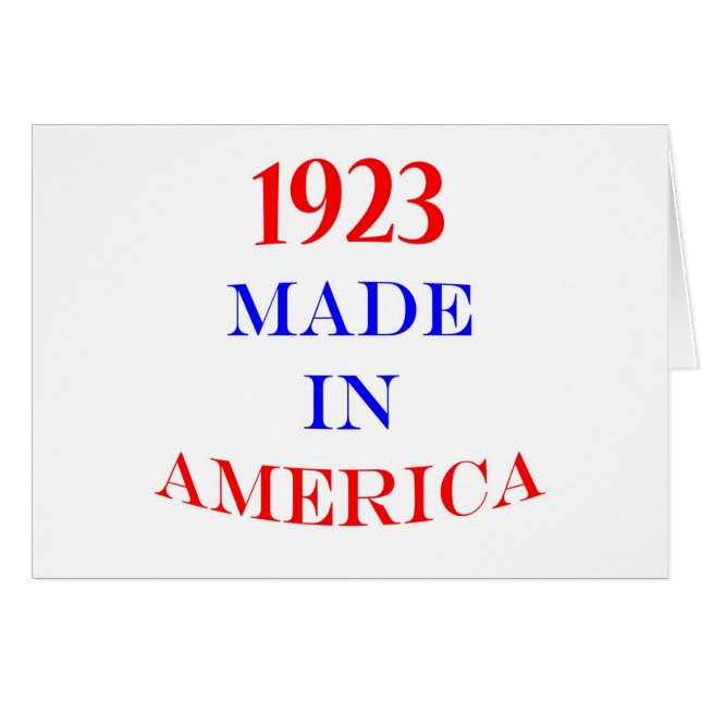 1923 Made in America (Front Horizontal)