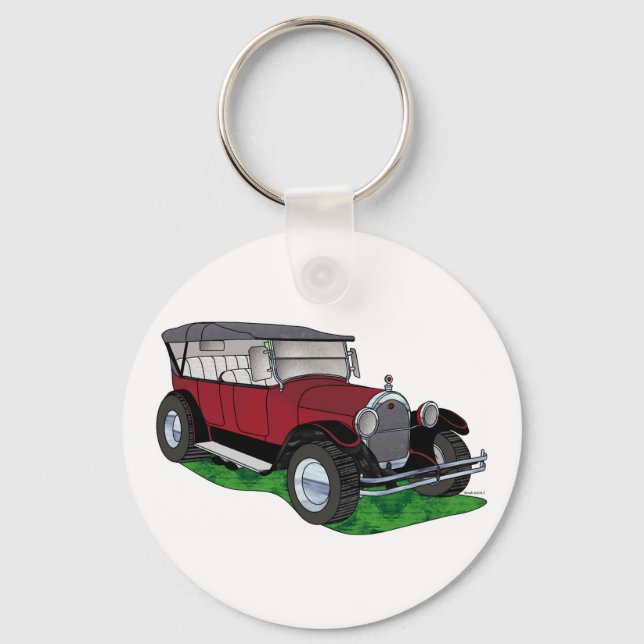 1923 Oldsmobile Touring - Red Keychain (Front)