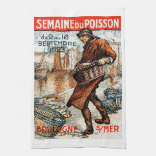 1923 Seafood Festival Kitchen Towel