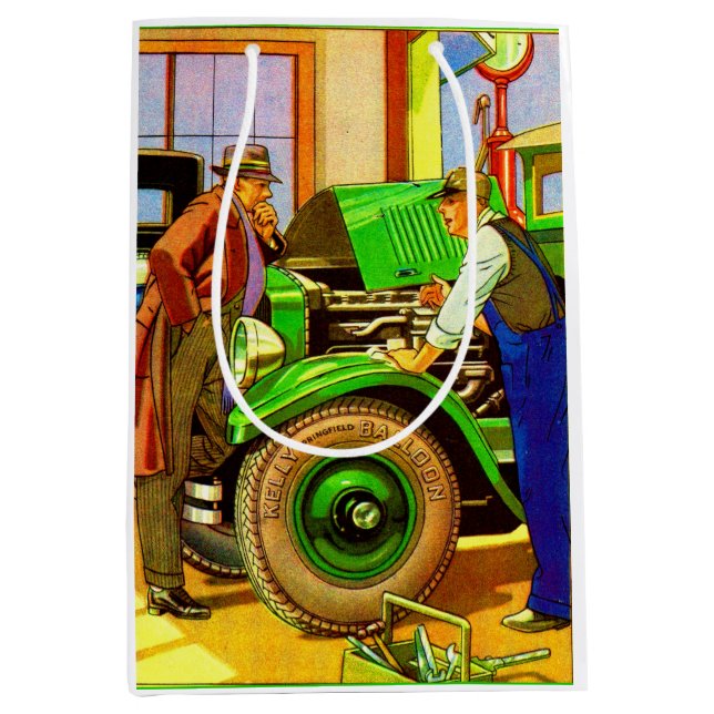 1924 Kelly Springfield balloon tires ad Medium Gift Bag (Front)