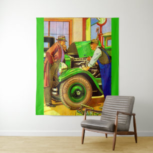 1924 Kelly Springfield balloon tires ad Tapestry
