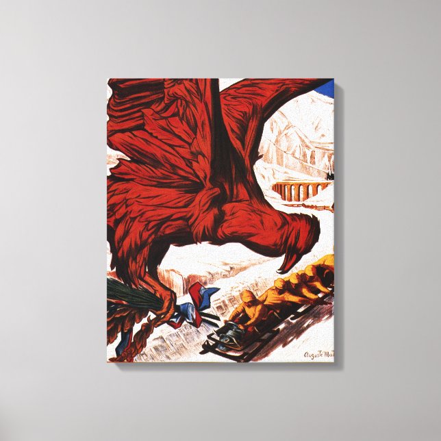 1924 Olympic Winter Games Poster Canvas Print (Front)