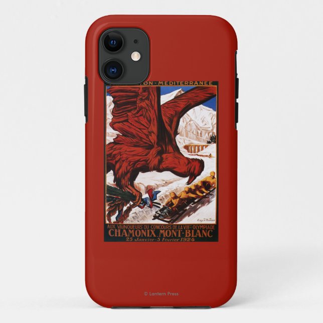 1924 Olympic Winter Games Poster Case-Mate iPhone Case (Back)