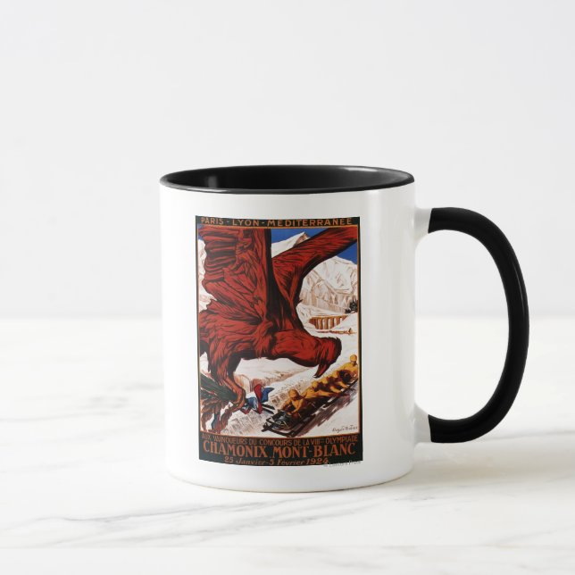1924 Olympic Winter Games Poster Mug (Right)