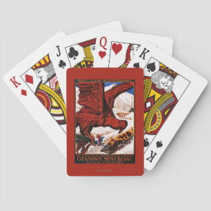 1924 Olympic Winter Games Poster Playing Cards