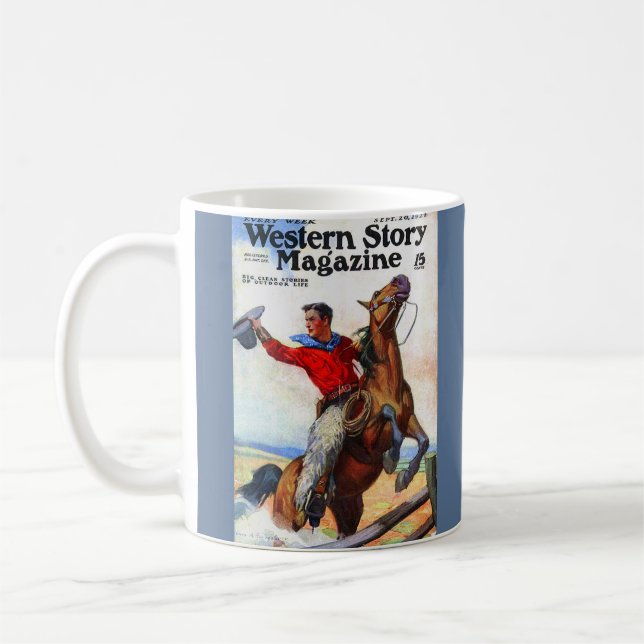 1924 Western Story magazine cover Coffee Mug (Left)