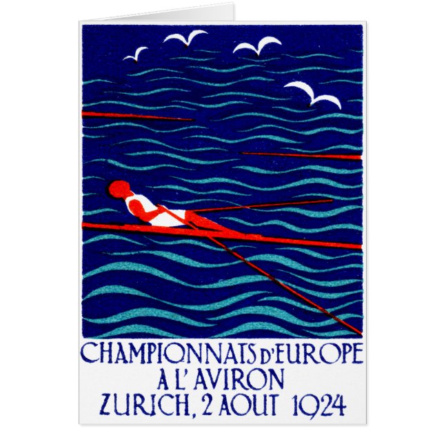 1924 Zurich Rowing Poster (Front)