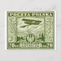 1925 20gr Polish Airmail Stamp