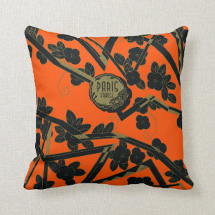 1925 Art Deco Paris France perfume Throw Pillow