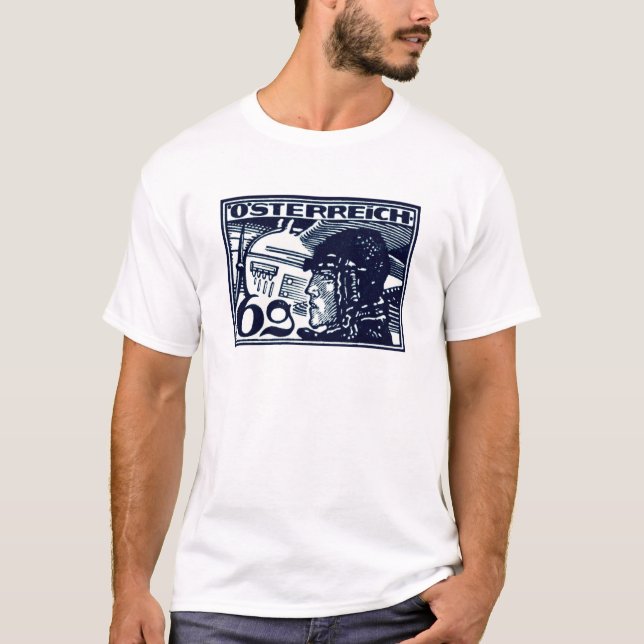1925 Austrian Air Mail T-Shirt (Front)