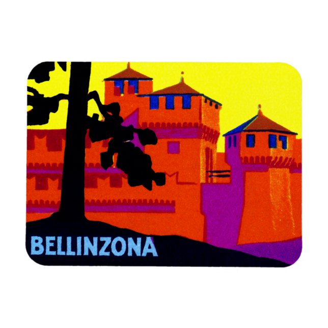 1925 Bellinzona Switzerland Magnet (Horizontal)