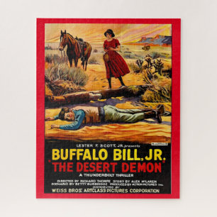 1925 Buffalo Bill, Jr. - Desert Demon movie poster Jigsaw Puzzle