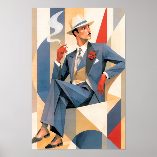 1925 Elegant Man Poster (Front)